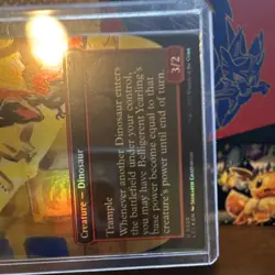 Magic: The Gathering Belligerent Yearling Borderless Foil 320 Ixalan Dinosaur - Image 4