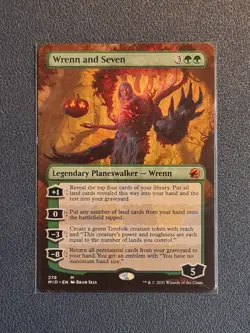 MTG Wrenn and Seven - Borderless - MID - Near Mint+ Condition - Image 1