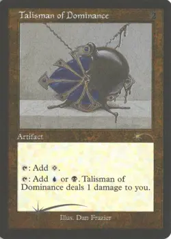 MTG Talisman Of Dominance (1053) *Etched Foil* Secret Lair: Dan Frazier MT/NM - Image 1
