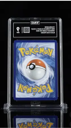 Pokemon TCG Charmander 044 Scarlet & Violet Promo Black Star Holo TAG 9 - Image 2
