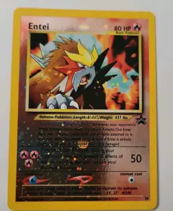 Pokemon Entei Black Star Promo Card #34 SEALED Movie Promo NEW - NEAR MINT - Image 5