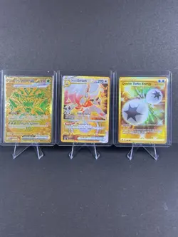 pokemon TCG 3 Card Lot Of Gold Full Arts All NM - Image 1