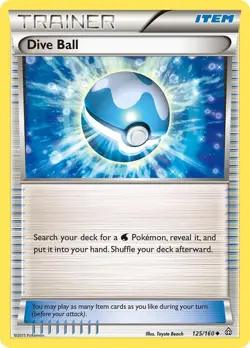 Dive Ball - 125/160 - Uncommon MP TCG Pokemon - Image 1