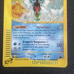 Pokemon Gyarados TCG H10/H32 Skyridge Holo Rare - LP front - MP back - Image 3