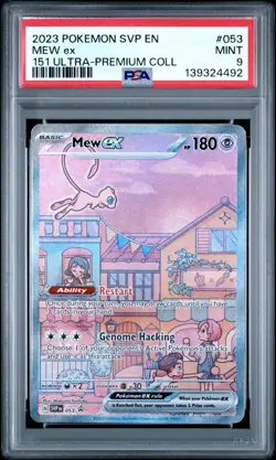 PSA 9 Mew ex 053 - Scarlet & Violet Promo Pokemon Card - Pokemon TCG - Image 1
