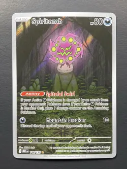 Pokemon: Spiritomb Illustration Rare IR Full Art Holo 148/132 Mega Evolution - Image 1