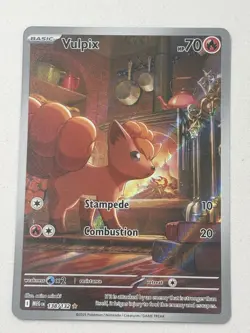 Pokemon Vulpix 138/132 Me01: Mega Evolution Illustration Rare Holo Basic English - Image 1
