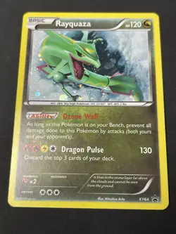 Rayquaza XY64 XY Promos Pokemon Card Cosmos Holo Foil Rare LP+ - Image 1
