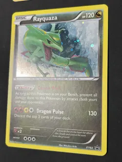Rayquaza XY64 XY Promos Pokemon Card Cosmos Holo Foil Rare LP+ - Image 2