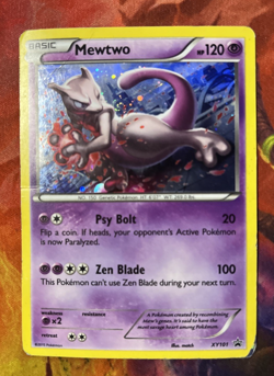 Pokemon Mewtwo XY101 XY Holo Black Star Promo HP - Image 1