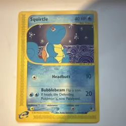 Pokemon Expedition Base Set Common Regular Squirtle 132/165 HP40 English 2002 - Image 1