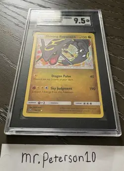 Pokemon TCG 2017 Shining Rayquaza Holo Shining Legends 56/73 Graded SGC 9.5 - Image 3
