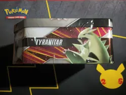 Sealed Pokemon TCG Sword & Shield Tyranitar V Strikers 5 Pack Booster Promo Tin - Image 4