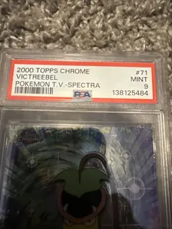 Topps 2000 Chrome Pokemon T.V. Spectra #71 Victreebel PSA 9 Mint - Image 4