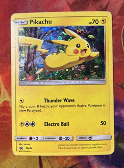 Pokemon TCG Pikachu Holo Promo SM04 HP - Image 1