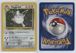 Wigglytuff Holo Pokemon Base Set 2 #19 2000 - Image 3