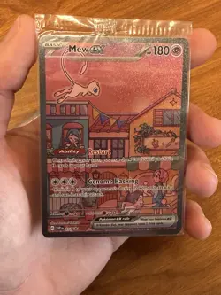 Mew ex SVP 053 Pokemon TCG Scarlet Violet 151 Black Star Promo Full Art SEALED - Image 1