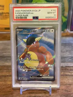 2023 Pokemon SVP EN 151 Kangaskhan Ex Full Art Ultra Rare 192/165 PSA 10 Gem - Image 1