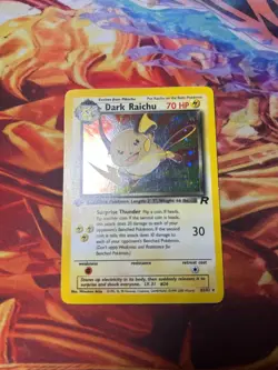 2000 Pokemon Team Rocket First Edition Dark Raichu Holo #83/82 - Image 1