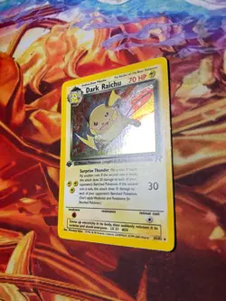 2000 Pokemon Team Rocket First Edition Dark Raichu Holo #83/82 - Image 2