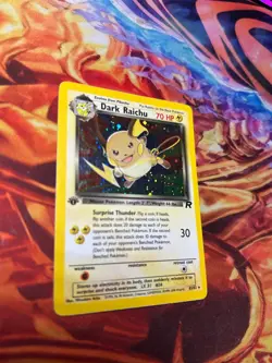 2000 Pokemon Team Rocket First Edition Dark Raichu Holo #83/82 - Image 3