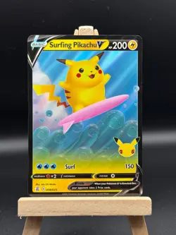 Surfing Pikachu V 008/025 Pokemon Celebrations Ultra Rare Near Mint (NM) 008/025 - Image 1