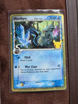 Mimikyu SWSH136 Pokemon Celebrations 25th Anniversary Black Star Promo Holo NM - Image 1