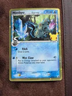Mimikyu SWSH136 Pokemon Celebrations 25th Anniversary Black Star Promo Holo NM - Image 2