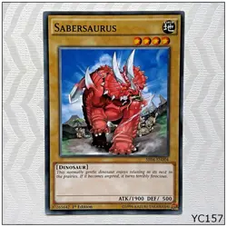 Sabersaurus - SR04-EN004 - Common 1st Edition Yugioh - Image 1