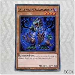Evilswarm Salamandra - EGO1-EN014 - Common 1st Edition Yugioh - Image 1