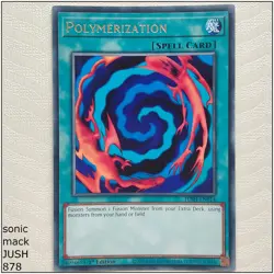 Polymerization - JUSH-EN014 - Rare 1st Edition Yugioh - Image 1
