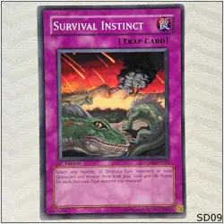 Survival Instinct - SD09-EN029 - Common 1st Edition Yugioh - Image 1