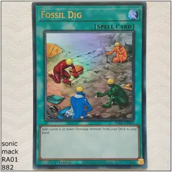 Fossil Dig - RA01-EN053 - 1st Edition Yugioh - Image 1