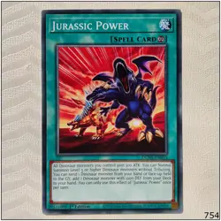 Jurassic Power - DUNE-EN053 - Common 1st Edition Yugioh - Image 1