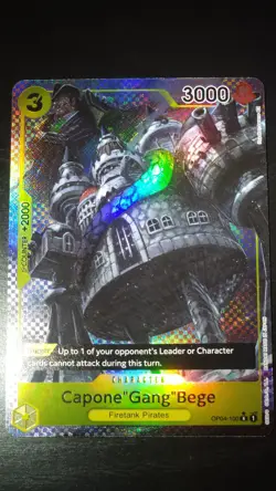 Capone “Gang” Bege Alt Art OP04-100 - Kingdoms Of Intrigue - One Piece TCG NM - Image 2