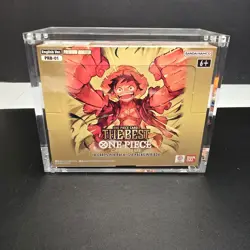 One Piece PRB-01 Sealed English Booster Box US Seller With ACRYLIC CASE! - Image 1