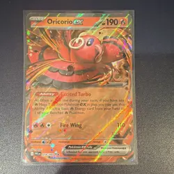 Pokemon Oricorio ex Holo Card Me02: Phantasmal Flames 018/094 HP190 Fire 2025 - Image 1