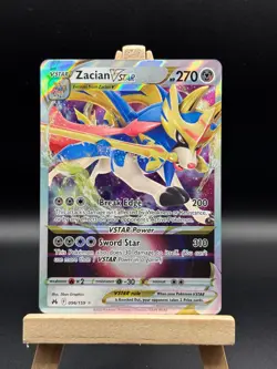Zacian VSTAR 096/159 Crown Zenith Ultra Rare Holo Pokemon TCG Card NM 096/159 - Image 1