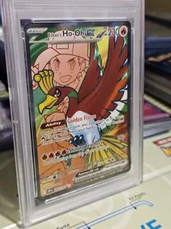PSA 10 Gem Mint Ethan's Ho-Oh Ex Graded Pokemon Card #209 Destined Rivals 2025 - Image 3