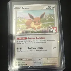 Eevee 143/191 Promo,FOIL Prize Pack Series Cards Pokemon Card - Image 1