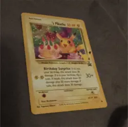 Pokemon Pikachu Birthday Pikachu Promo Card 25 English Nintendo 1999 - Image 1