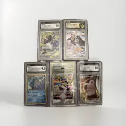 Pokemon Graded Lot of 5 Slab Cards CGC AGS Pristine 10 - Image 1