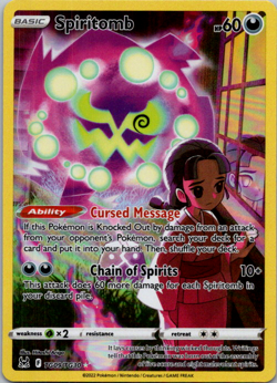 Spiritomb - TG09/TG30 - Pokemon Lost Origins Trainer Gallery Holo Rare Card NM - Image 1