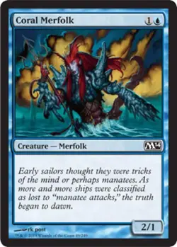 Coral Merfolk - LP Foil C : Magic 2014 Core Set - Image 1