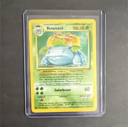 Pokemon TCG Venusaur Base Set 15/102 Holo Rare Card 100 HP Solarbeam 1999-2000 - Image 1