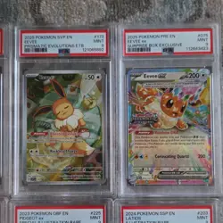 Pokemon TCG Graded Card Lot 12 Ultra Rare Illustration Reshiram Eevee Dedenne - Image 3