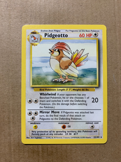 Pidgeotto 22/102 Base Set - Rare Pokemon Card - NM - Image 1