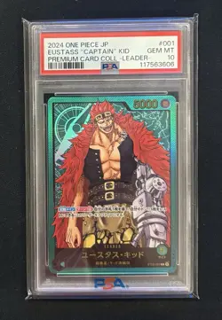 PSA 10 Eustass"Captain"Kid (Premium Card-Leader) ST02-001 One Piece - Image 1
