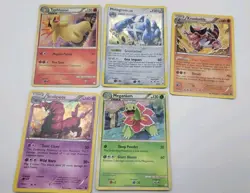Pokemon Cracked Iced 5 Card Lot HeartGold & SoulSilver Holo Rares Vintage Mixed - Image 1
