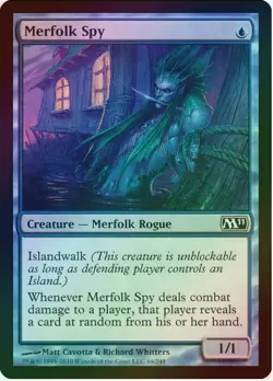 1 x Merfolk Spy - Foil - M11 - LP - Magic The Gathering - MTG - Image 1